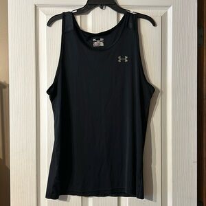 Under Armour Men's Black Fitted Heat Gear Tank Top Large